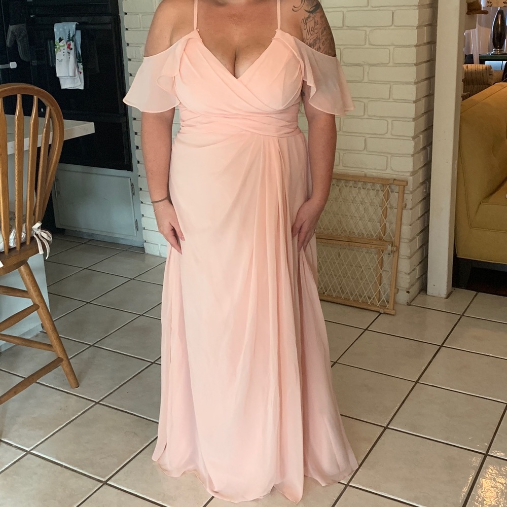 Azazie Rose Floor length bridesmaid dress